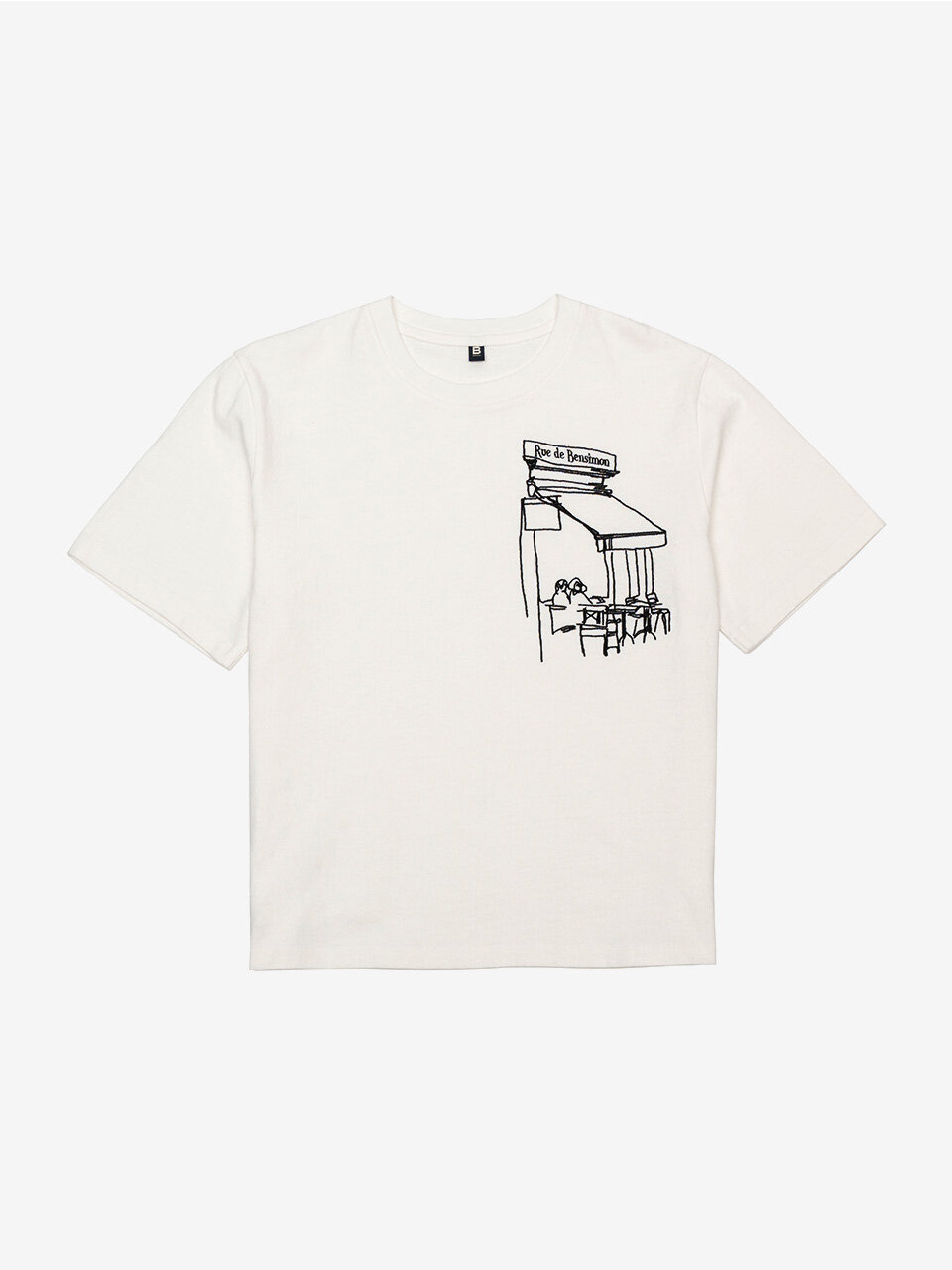 Cafe Logo Half Sleeve T-Shirt