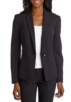 Kasper Women's Crepe One Button Jacket