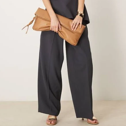 ASOS Tailored Wide Leg Pants with Dart Detail