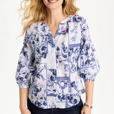 Chico's Women's Cotton Billow Sleeve Blouse