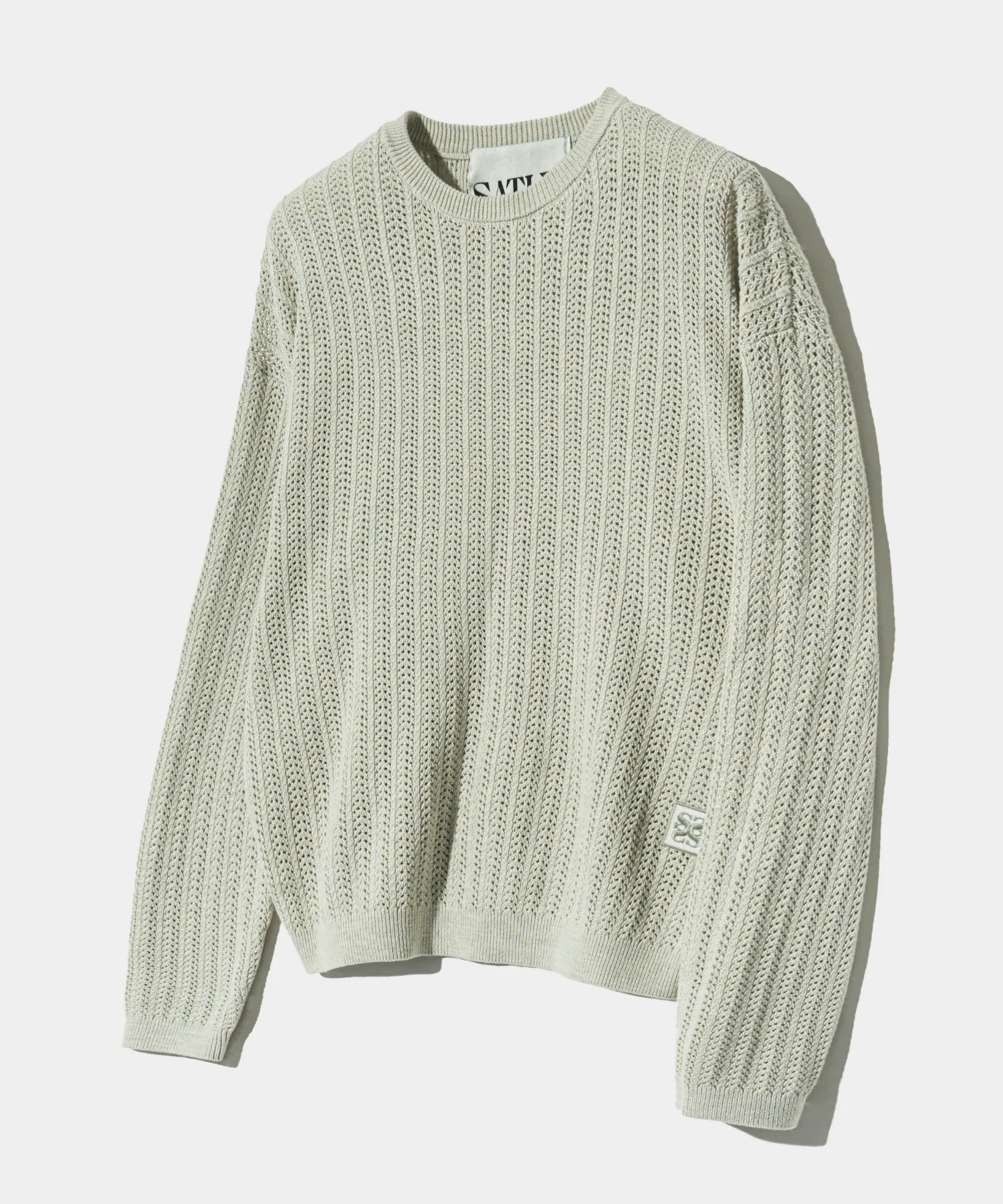 Ibiza Natural Mesh Knit Melange Grey