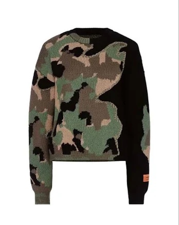 Heron Preston Women's Camouflage Crewneck Sweater