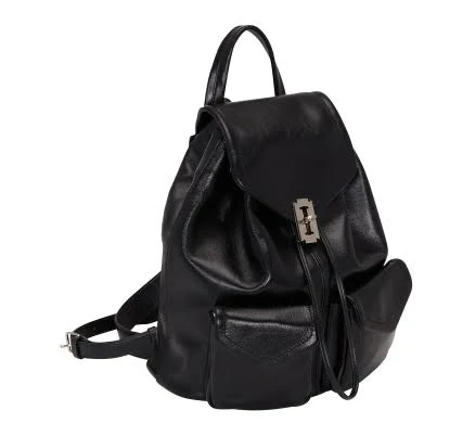 VUNQUE - Occam Doux Double Pocket Backpack M (오캄 두 더블 포켓 백팩 미듐) Black