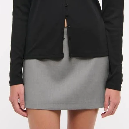 Abercrombie & Fitch Women's Scarlett Mid Rise Mini Skort