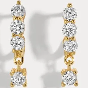 Hilary Round Gold Dangle
