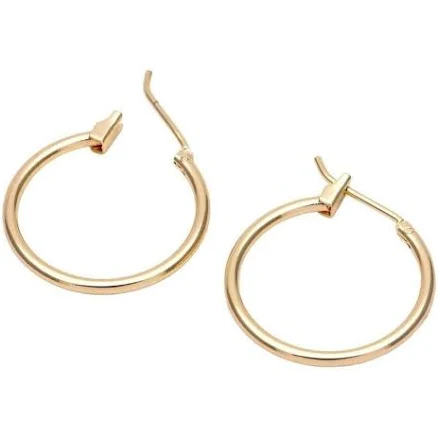 14K Gold Filled Simple Round hoop Earrings