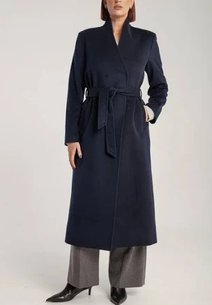 Women's Cashmere Belted Long Coat