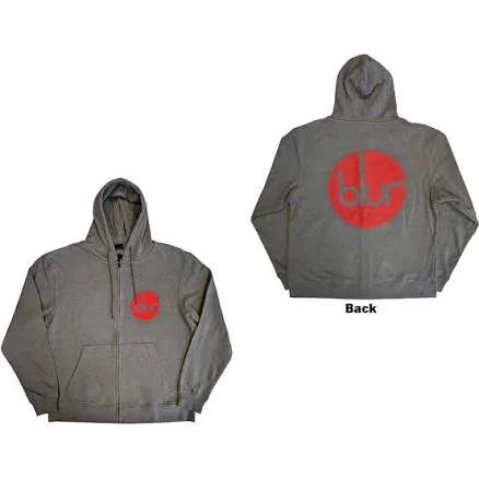 Blur 'Circle Logo' Zip Hoodie