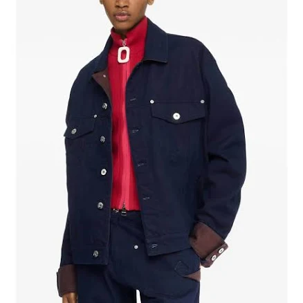 Jw Anderson Women's Contrast-cuff Denim Jacket