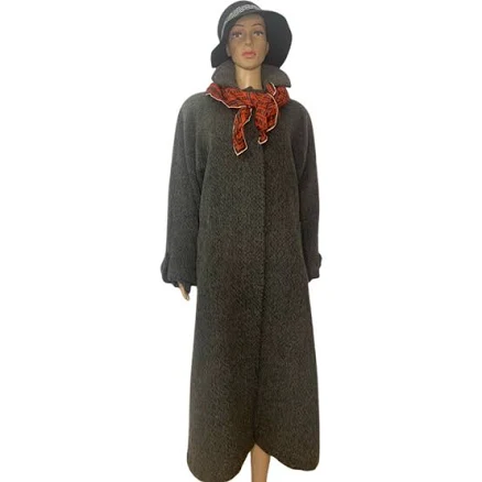 Vintage 60's Mid Century Wool Mohair Balmacaan Overcoat