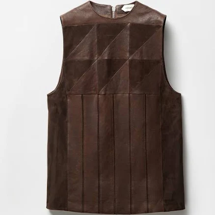 Versace Leather Patchwork Mini Dress
