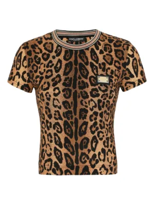 Leopard-print T-shirt