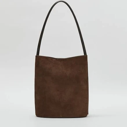 ROH SEOUL Medium / Large Mug shoulder Tote bag Suede Umber / Chestnut