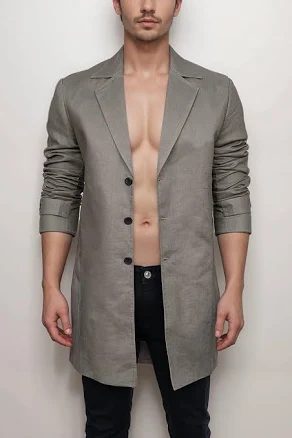 Men's Classic Long Trench Coat
