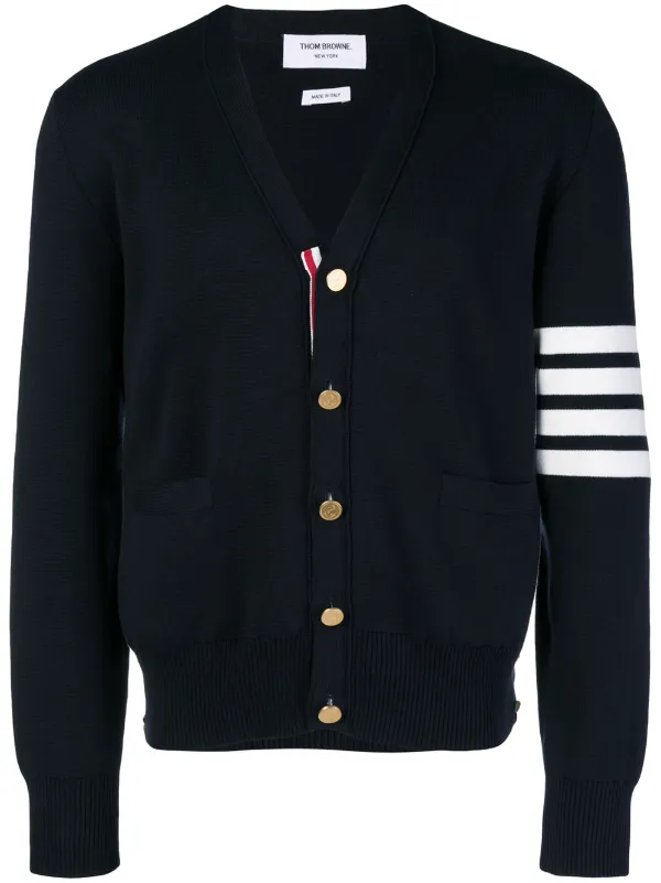 Merino Wool 4-Bar Milano Stitch Cardigan