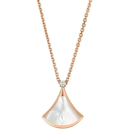 Bvlgari Women's Divas' Dream 18K Rose Gold Mother-Of-Pearl and Diamond Necklace
