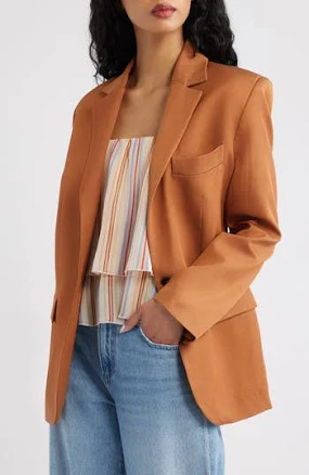 MANGO Americana Straight-Fit Suit Blazer