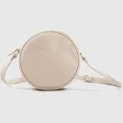 Italian Leather Circle Crossbody Bag