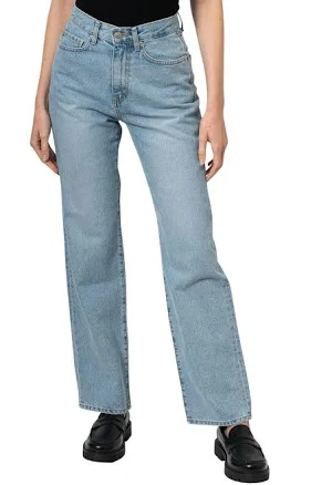 DUNST Women's Essential Straight Full Length Jeans