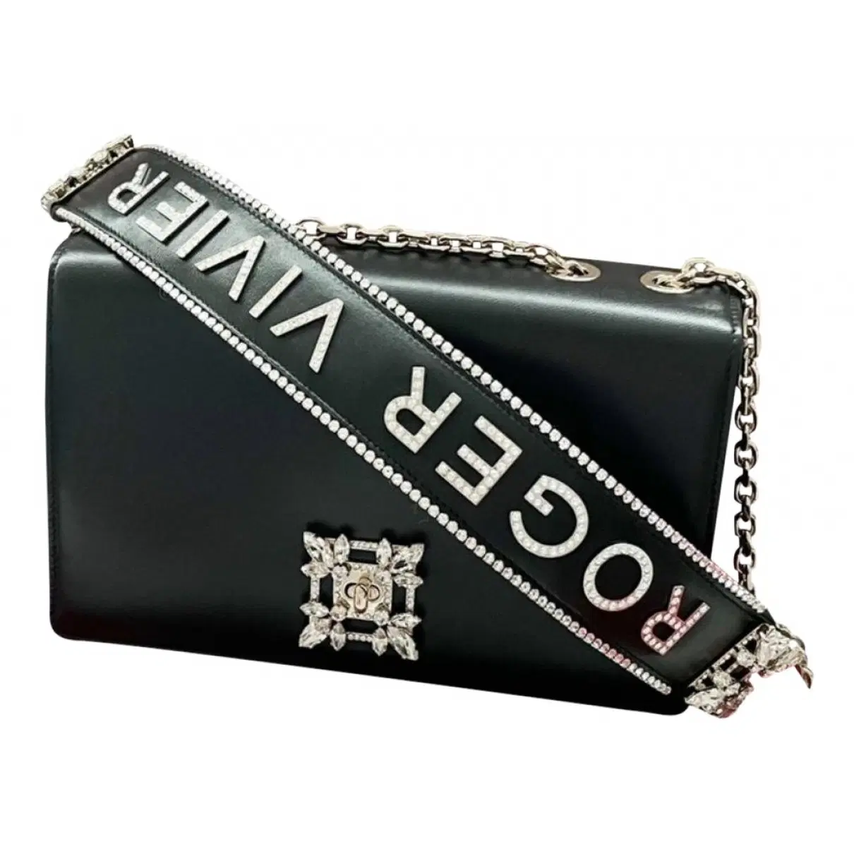 Miss Vivier Strass Buckle Bag