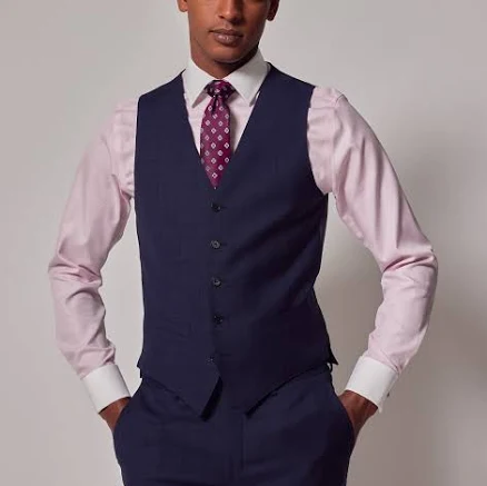 Hawes & Curtis Men's Prince of Wales Wool Plaid Vest