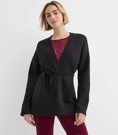 Loft Women's Belted Cardigan Sweater