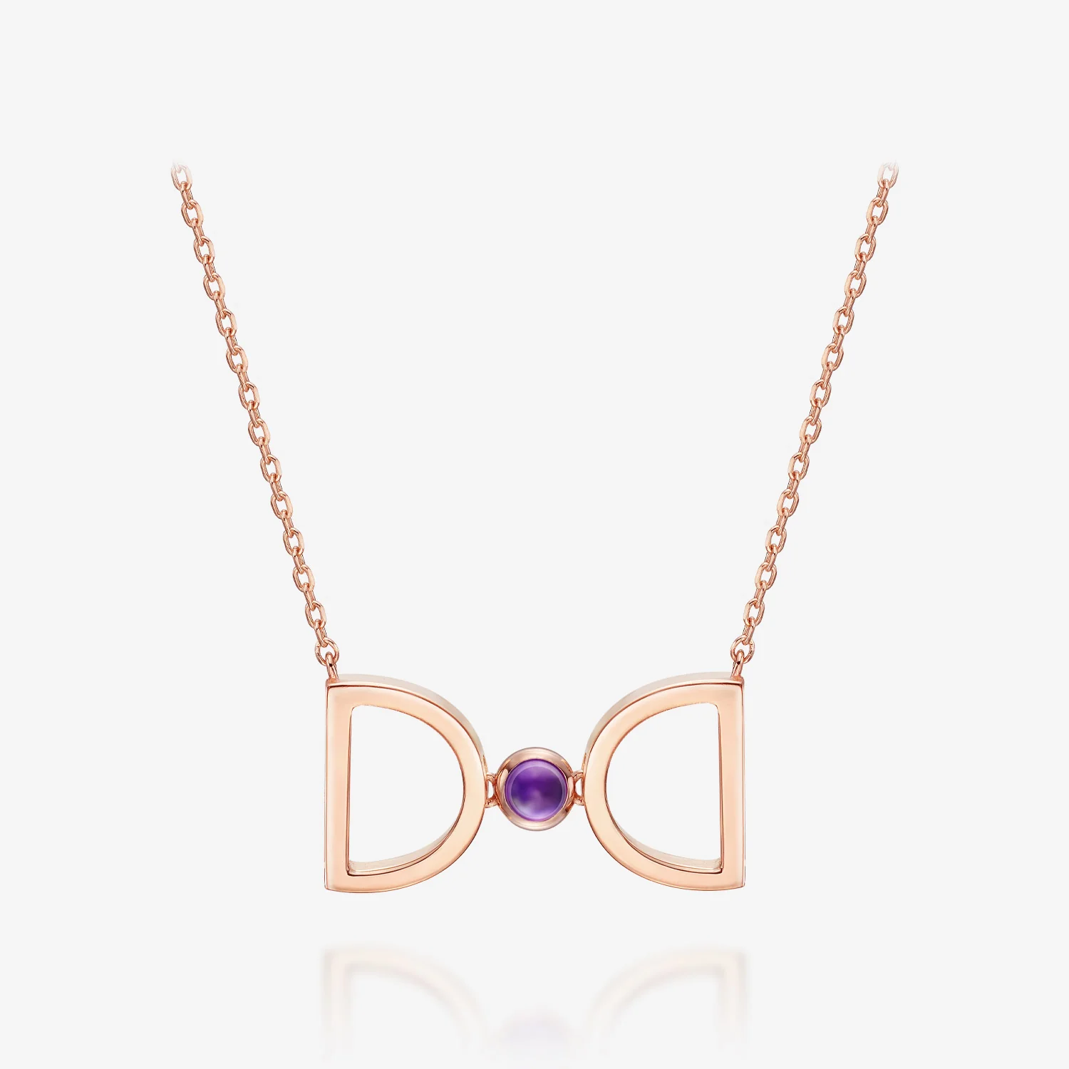 [Febuary Birthstone] Debon D.D. Gold Necklace