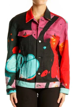 Abstract Art Denim Jacket