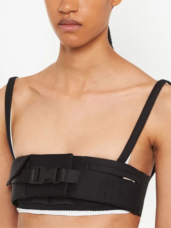 Buckle-detail Bralette Top