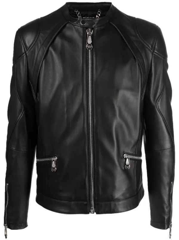 Zip-through Biker Jacket