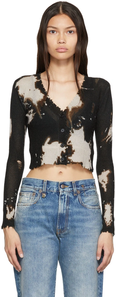 Distressed Bleached Cardigan