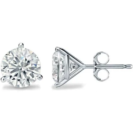1.50CTW Synthetic Diamond Stud in 14K White Gold