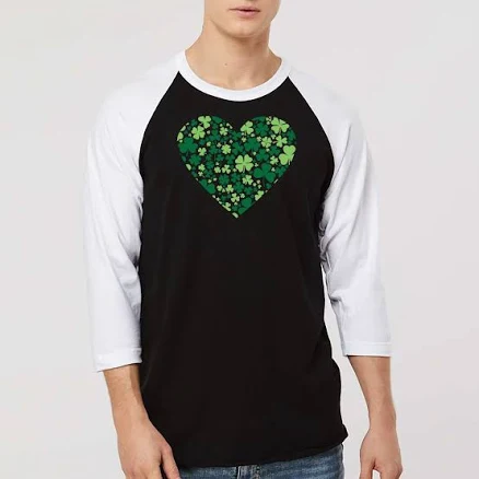 Clover Heart Men's Raglan Baseball T-Shirt
