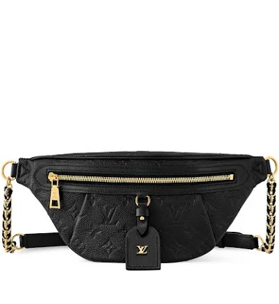 LOUIS VUITTON High Rise PM Black Monogram Empreinte Leather