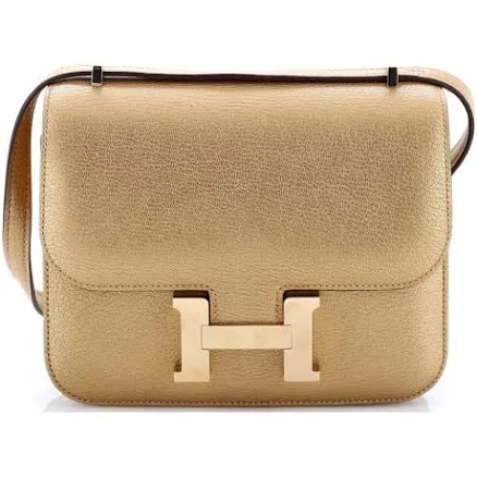Hermès Constance Metallic Chevre Shoulder Bag