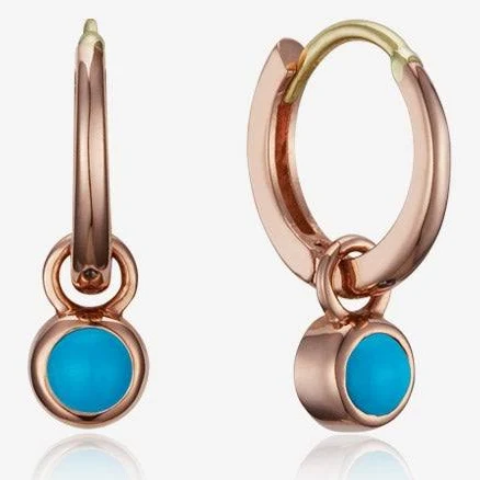 December Birthstone Gold Earrings