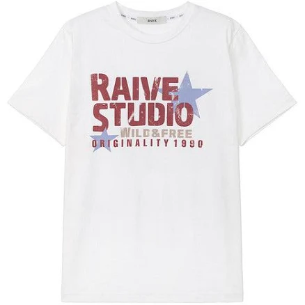 raive (Unisex) Raive Studio Star T-shirt VW5ME651_2color Shi WHITE_01S