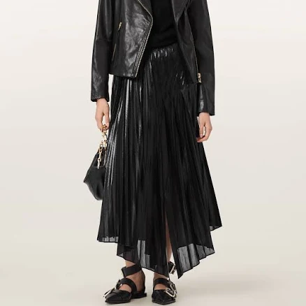 Allsaints Women's Jax Pleated Maxi Skirt