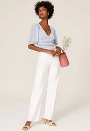 Sheer Puff Sleeve Blouse