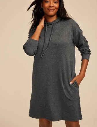 maurices Women's Hooded Sweatshirt Dress