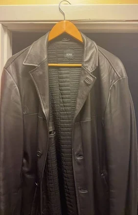 Boss Men's Leather Coat