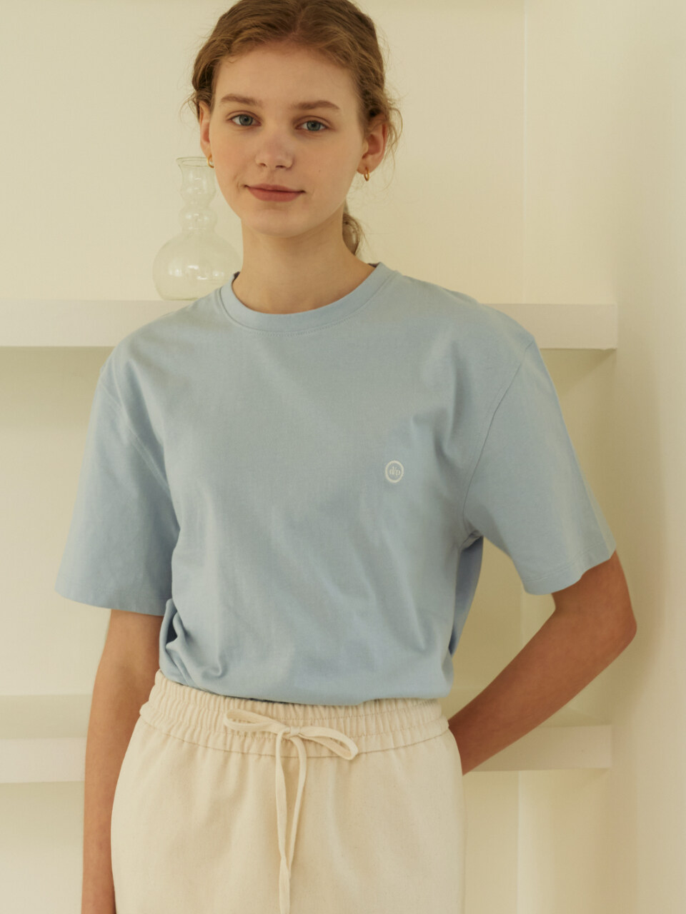 Short Sleeve Logo T-Shirt (Sky Blue)