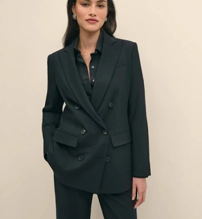 Brooks Brothers Women's Wool Blend Double-Breasted Jacket