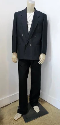 Vintage 70s Double Breast Oversized Stripe Blazer