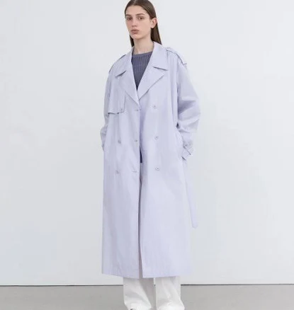 WOMEN insilencewomen LIGHTWEIGHT TRENCH COAT LAVENDER