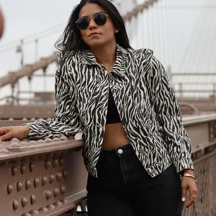 Zebra Denim Jacket