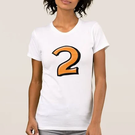Silly Numbers 2 Ladies T-shirt