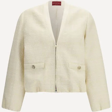 Gucci Check Cotton Tweed Jacket