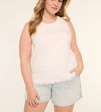 Lane Bryant Plus Size Eyelet Halter Top