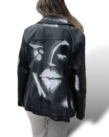 Wink Face Authentic Leather Jacket